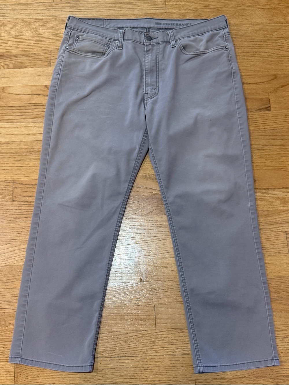 Men's Gray Levi Performance lightweight Stretch Jeans